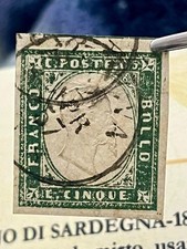 1857 sardegna 5c. usato  Caserta