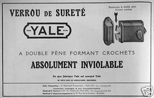 Publicité yale verrou d'occasion Publicité yale verrou d'occasion  Longueil-Sainte-Marie