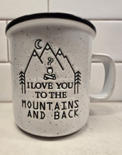 Caneca de café Love You Mountains tamanho Kerrig maior cerâmica, usado comprar usado  Enviando para Brazil