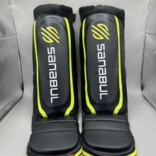 Almofadas protetoras Sanabul Shin Guards Muay Thai Kickboxing MMA preto amarelo P/M comprar usado Almofadas protetoras Sanabul Shin Guards Muay Thai Kickboxing MMA preto amarelo P/M comprar usado  Enviando para Brazil