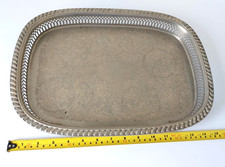Pewter tray decorative for sale  UK