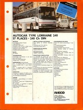 Iveco autocar lorraine d'occasion Iveco autocar lorraine d'occasion  Ouzouer-sur-Loire