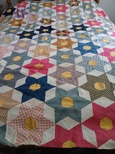 Colcha vintage costurada à mão Star comprar usado  Enviando para Brazil