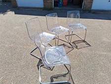 Clear acrylic dinning for sale  SWAFFHAM