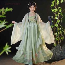 Vestido Hanfu Chinês Feminino Vintage Palco Dança Fantasia Festival Roupas de Festa comprar usado  Enviando para Brazil