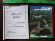 Livros de mídia SPA FRANCORCHAMPS F1 CIRCUITO DE AUTOMOBILISMO 1996 comprar usado  Enviando para Brazil