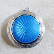 Antique blue guilloche d'occasion  Tonnay-Charente