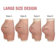 Calcinha Crossdresser em forma de silicone almofadas de quadril e almofadas de bumbum flexível realçador de quadril comprar usado  Enviando para Brazil