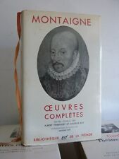 Pleiade montaigne oeuvres d'occasion  Carrières-sur-Seine