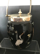 Vintage black decorated for sale  LEICESTER