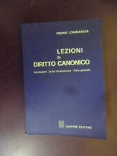 Lezioni diritto canonico. usato  Busto Arsizio