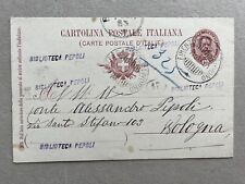 Intero postale regno usato  Saronno