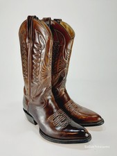 Botas de caubói Rudel Western couro marrom Phoenix Rising Eagle tamanho 8 comprar usado  Enviando para Brazil