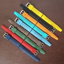 Pulseira de relógio 20 mm FKM liberação rápida pulseira de borracha vulcanizada estilo tropical, usado comprar usado  Enviando para Brazil