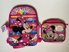 Mochila Disney Minnie Mouse e kit de almoço destacável - Novo em folha comprar usado  Enviando para Brazil