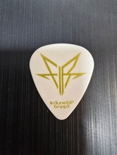 Palheta de guitarra Falling in Reverse / Motionless in White Ricky Olson branca e dourada comprar usado  Enviando para Brazil