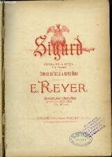 Ernest reyer sigurd d'occasion  France