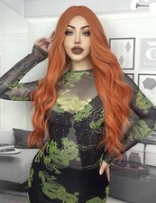 Perruque synthétique orange d'occasion  Artix