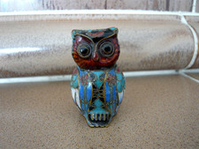 Cloisonne eule figur gebraucht kaufen  Mahlow