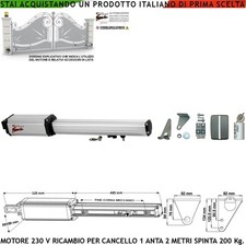 Motore 230 V Corsa 300 MM Cancello Elettrico Ricambio Sbko Compatibile SERAI VDS usato  Roma