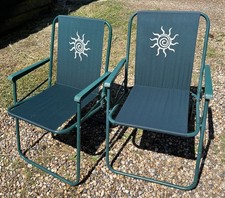 Pair green folding for sale  COLCHESTER