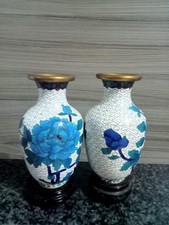 Coppia vasi cloisonne usato  Catania