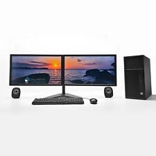 Estação de trabalho para jogos HP PC Bundle 2x24" 1 TB M.2 32GB DDR4 8GB GPU Windows 10 comprar usado  Enviando para Brazil