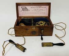 Antiga máquina de choque elétrica vitoriana Magneto com sondas S Maw & Son comprar usado  Enviando para Brazil