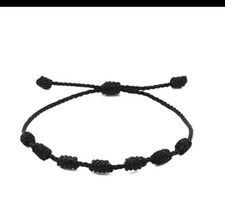 Braccialetto nero nodi usato  Italia