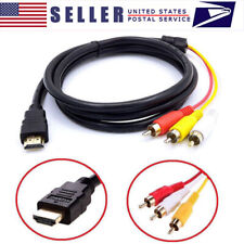 Adaptador de cabo de áudio 1080P HDMI macho para 3 RCA S-video AV para TV HDTV DVD EUA comprar usado  Enviando para Brazil