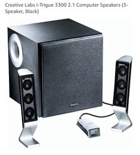 Usado, Sistema de alto-falante Creative Labs I-Trigue 2.1 3300 subwoofer alimentado completo 5 peças. comprar usado  Enviando para Brazil