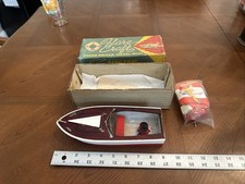 Vintage Anos 50 Flare Artesanato Modelo Elétrico de Madeira Barco de Brinquedo 9” Japão com Caixa Rara comprar usado  Enviando para Brazil