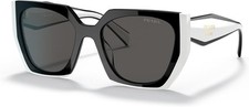 Óculos de Sol Feminino PRADA PR15WS 09Q5S0 54MM Preto Talco Cinza Escuro comprar usado  Enviando para Brazil