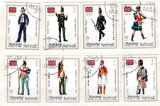 MANAMA  1971 Brytyjski mundur wojskowy 524‑531 used, używany na sprzedaż  PL