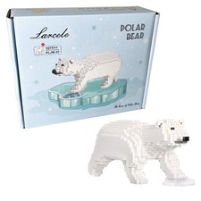 Larcele KLJM-07 Zestaw „Niedźwiedź polarny” – 1077 części, kreatywne zabawki na sprzedaż  PL