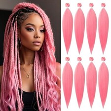 Usado, Pacote com 3 trança grossa real cabelo liso Kanekelon cabelo jumbo tecelagem comprar usado  Enviando para Brazil