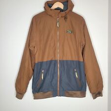 Jaqueta masculina LL Bean tamanho MT marrom isolada 3 estações bombardeiro com capuz zíper casaco comprar usado  Enviando para Brazil