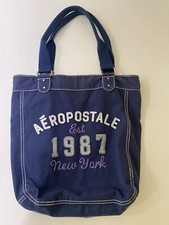 Bolsa tote Aeropostale de algodão - Azul marinho, usado comprar usado  Enviando para Brazil