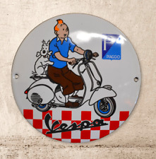 Plaque émaillée tintin d'occasion  Brantôme