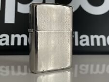 Zippo 1999 Leaves, Silver Plate, Flat Bottom, used, clean na sprzedaż  PL