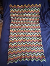 Chrocheted blanket colored for sale  Randolph