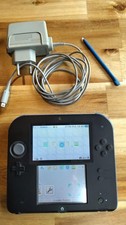 Mint black/blue Nintendo 2DS - with stylus & power outlet - R4i card included! na sprzedaż  Wysyłka do Poland