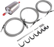 Substituição flexível de linha de combustível trançada de aço inoxidável para Chevy Silverado GMC , usado comprar usado  Enviando para Brazil