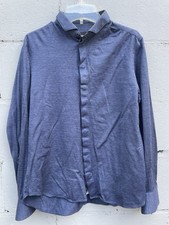 Camisa social Emporio Armani masculina 40 média azul marinho carcela escondida slim fit comprar usado  Enviando para Brazil