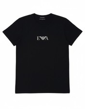 Camiseta gráfica masculina EMPORIO ARMANI grande azul marinho algodão BJ12 comprar usado  Enviando para Brazil