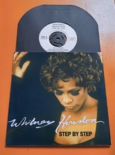 WHITNEY HOUSTON STEP BY STEP  7" UK JUKEBOX VINYL 45 - FREE CUSTOM PIC SLEEVE comprar usado  Enviando para Brazil
