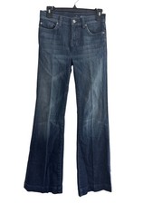 Jeans feminino 7 For All Mankind Dojo flare tamanho 25 desgastado lavagem média algodão comprar usado Jeans feminino 7 For All Mankind Dojo flare tamanho 25 desgastado lavagem média algodão comprar usado  Enviando para Brazil