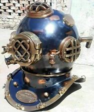 Réplica antigua de casco de buceo de 18" de colección Boston Mark V Marina de los Estados Unidos para buceadores de aguas profundas segunda mano  Embacar hacia Mexico
