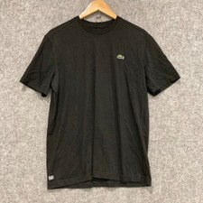 Usado, Camisa masculina Lacoste tamanho médio preta esporte manga curta algodão gola redonda 34622 comprar usado  Enviando para Brazil