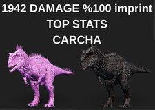 Używany, Carcharodontosaurus 1942 USZKODZENIA % 100 odcisk Ark Survival Ascended Oficjalny PVE na sprzedaż  Wysyłka do Poland